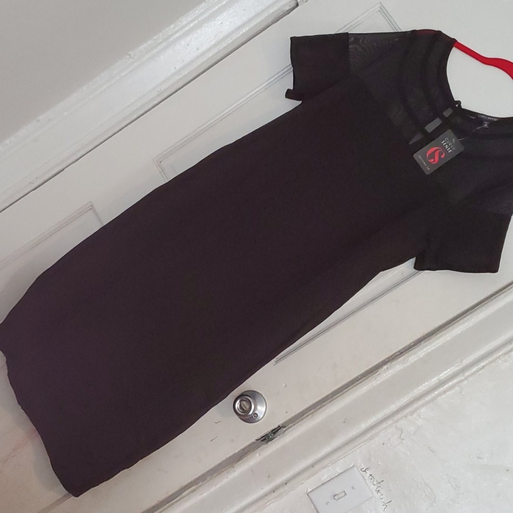 Curvy Sense Black Dress